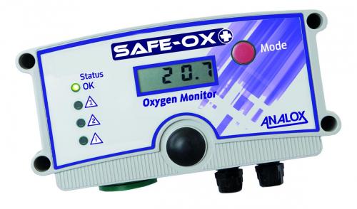 Oxygen Enrichment a Depletion bezpečnostní Monitor, Safe-Ox+™