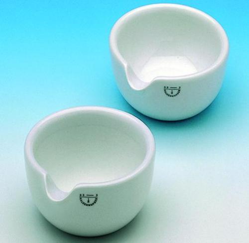třecí misky, porcelán