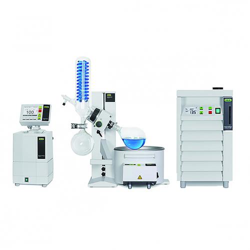 Rotavapor® R-100 systém configuration s recirkulačním chladičem F-105