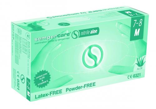 jednorázové rukavice SEMPERCARE® nitrile Aloe, nitril, bez pudru