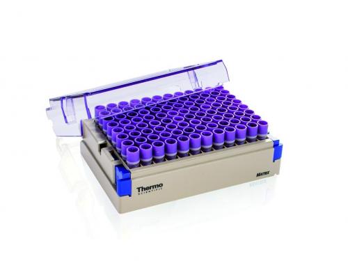 skladovací zkumavky Matrix™ s 2D barcodem a barevná šroubovací víčka, sterilní