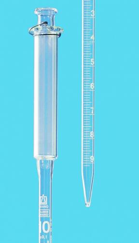 dělené pipety, piston typ, AR-glas®, bílá stupnice