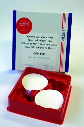 kvalitativní filtry s křemenným mikrovláknem, QFH, kulaté filtry