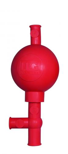 LLG bezpečnostní pipetovací balónky, guma, red