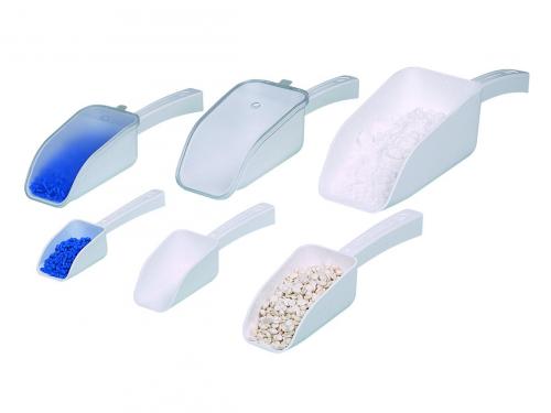 jednorázové lopatky LaboPlast/SteriPlast, PS/Green PE, white
