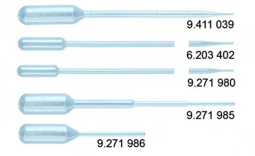 Pasteurovy pipety, PE