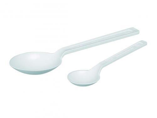 jednorázové lžičky LaboPlast Bio/SteriPlast Bio, Green PE, white