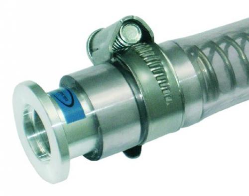 vakuové přípojky, PVC hadice s KF flanged, support spiral insert