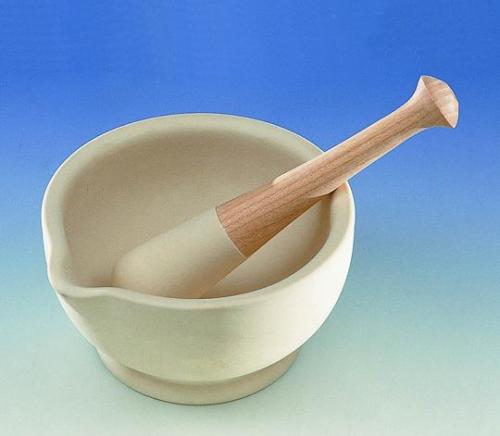 hmoždíř s tloučkem, porcelán