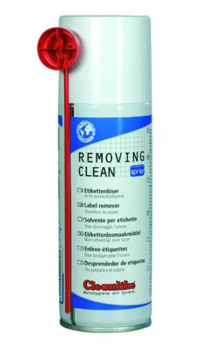 Removing Clean Spray, Label solvent
