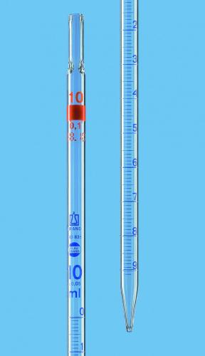 dělené pipety, třída AS, AR-glas®, modrá stupnice, typ 3 (zero at top)