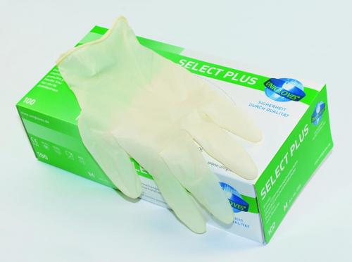 jednorázové rukavice Select Plus, Latex, bez pudru