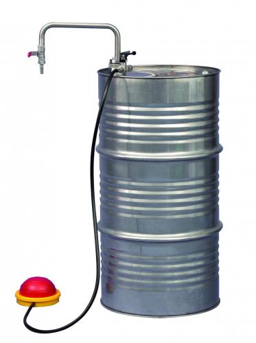 Solvent pump foot operated