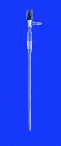 Gas inlet tube s valve kohout, DURAN® tubing