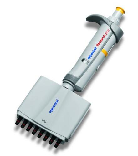 multikanálová mikrolitrová pipeta Eppendorf Research® plus, nastavitelná