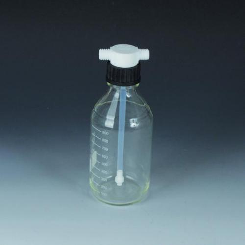 Scrubber lahve Vitrum, borosilikátové sklo/PTFE
