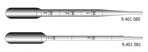LLG Pasteurovy pipety, PE