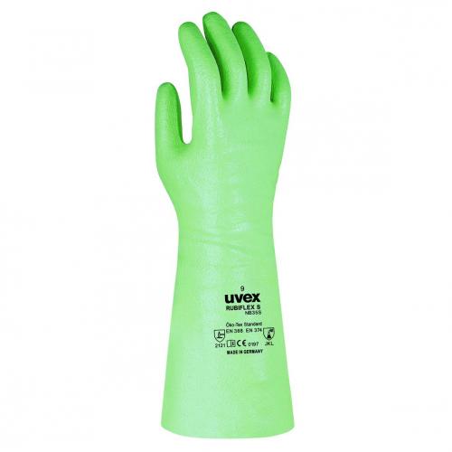 chemicky odolné rukavice uvex Rubiflex S/Rubiflex S, dlouhé, NBR