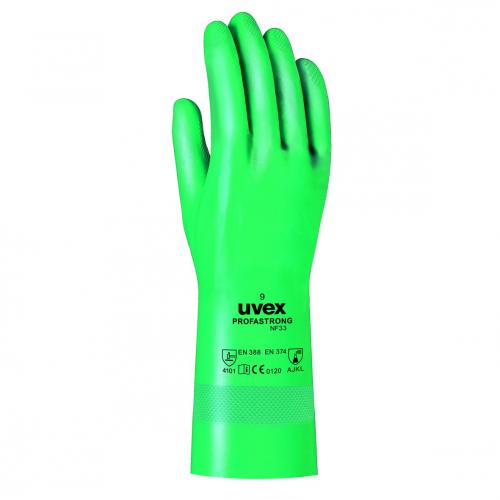 chemicky odolné rukavice uvex Profastrong NF33, nitril