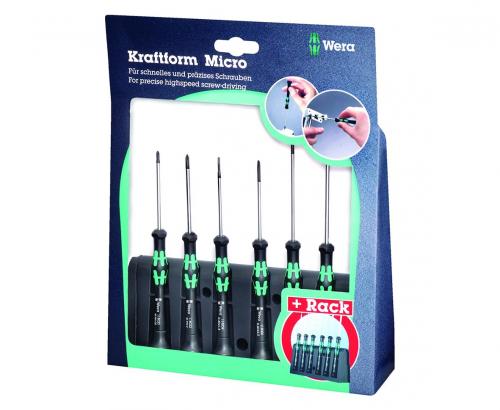 elektronický set šroubováků s rack