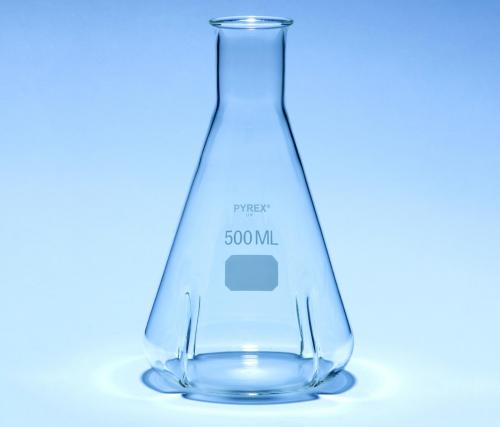 Baffled baňky, Pyrex®borosilikátové sklo