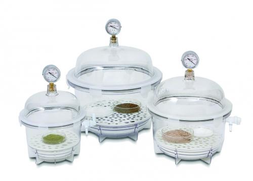 LLG Vakuový exsikátor, polycarbonate, round form, ''silnostěnné''