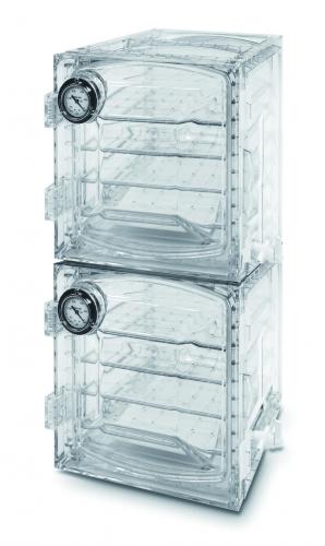 LLG Vakuový exsikátor, polycarbonate, hranaté form, ''silnostěnné''