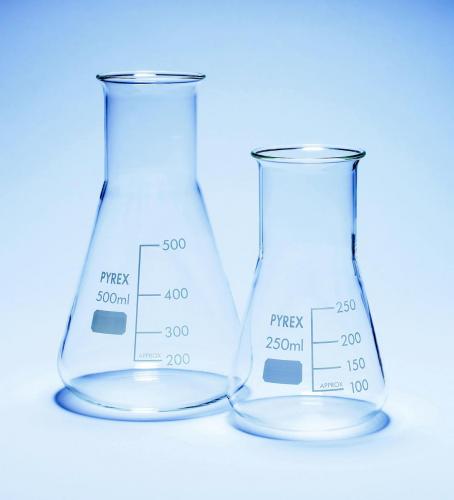 baňky, širokohrdlé, Pyrex®