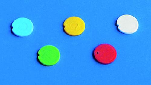 Colored cap inserts, PP, pro reakční zkumavky
